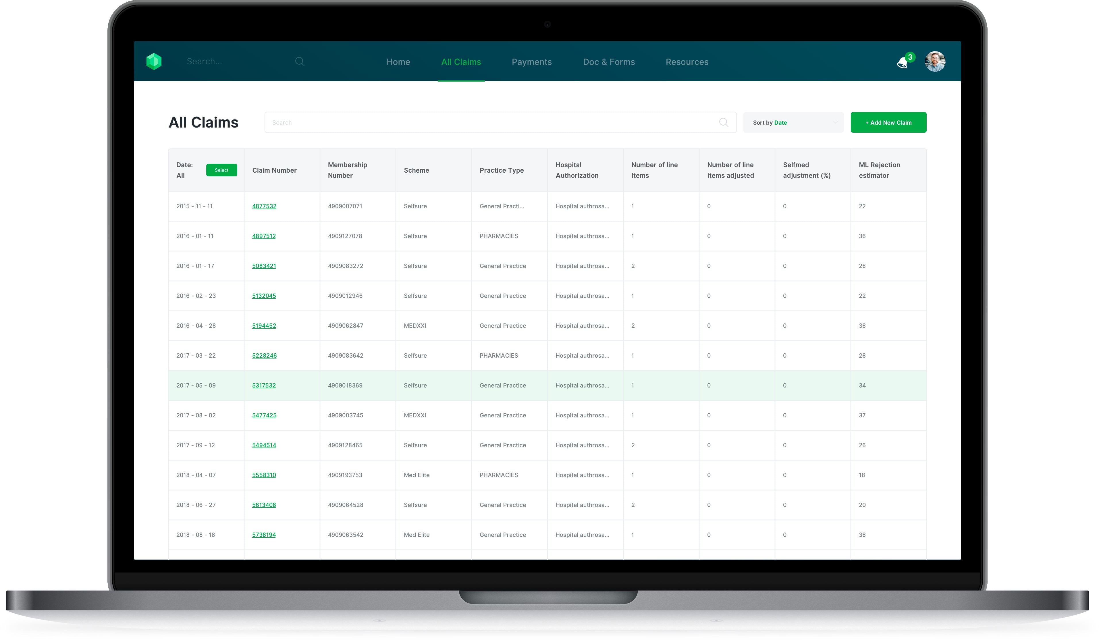 claims management system