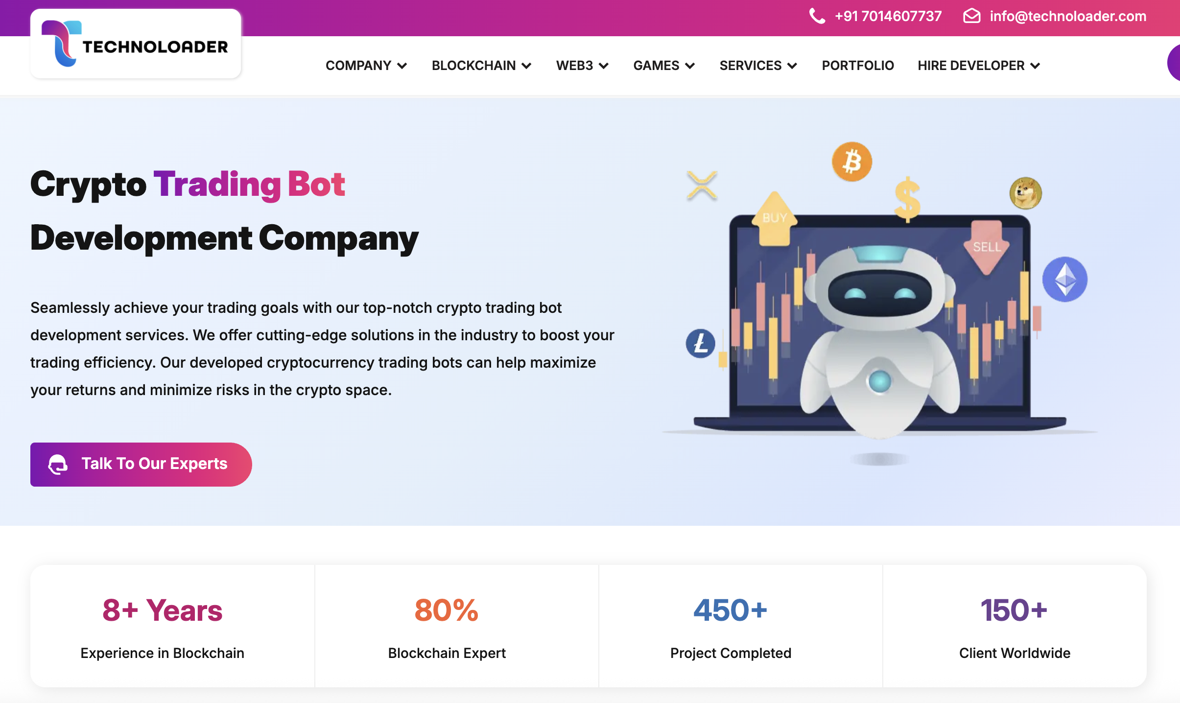 top crypto trading bot development services