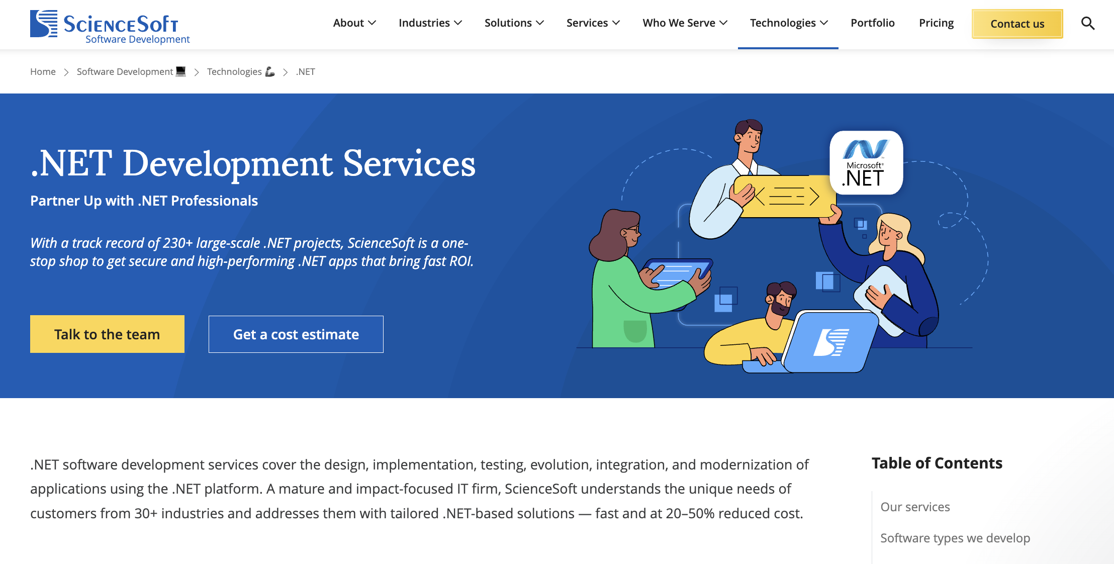 Custom .NET Software Development Company - ScienceSoft