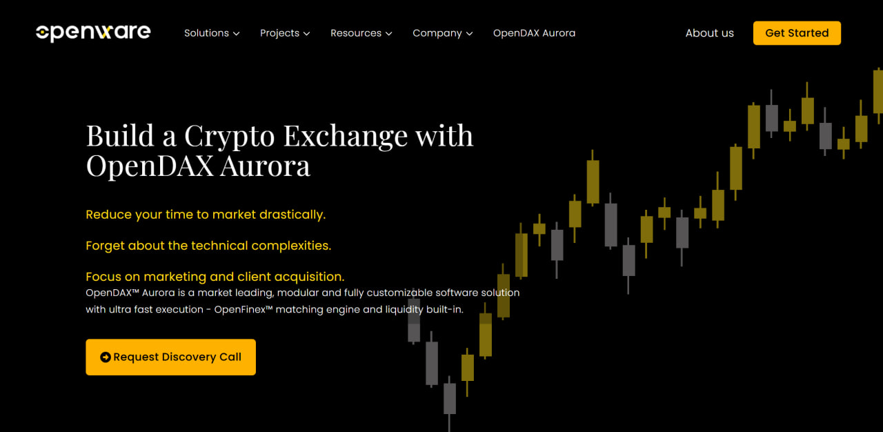 openware homepage screen