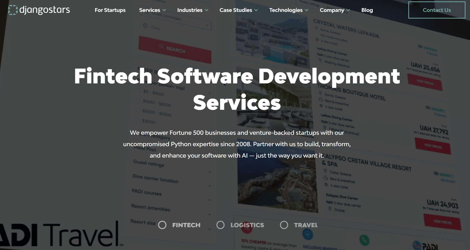 djangostars fintech software development services